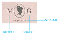 Thumbnail for Personalized Black Matchboxes - English Garden (Set of 50)