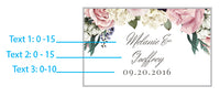 Thumbnail for Personalized Black Matchboxes - English Garden (Set of 50)