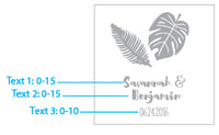 Thumbnail for Personalized 16 oz. Can Glass - Pineapples & Palms