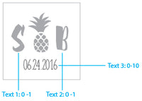 Thumbnail for Personalized 9 oz. Rocks Glasses - Pineapples & Palms