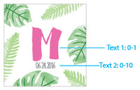 Thumbnail for Personalized 8 oz. Glass Mason Jar - Pineapples & Palms