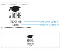 Personalized Water Bottle Labels - #Done Graduation Alternate Image 3, Kate Aspen | Water Bottle Labels