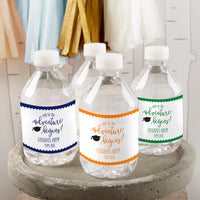 Personalized Water Bottle Labels - Graduation Adventure Begins Main Image, Kate Aspen | Water Bottle Labels