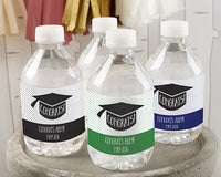 Thumbnail for Personalized Water Bottle Labels - Congrats Graduation Cap Alternate Image 2, Kate Aspen | Water Bottle Labels