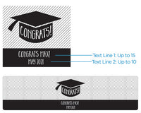 Thumbnail for Personalized Water Bottle Labels - Congrats Graduation Cap Alternate Image 3, Kate Aspen | Water Bottle Labels
