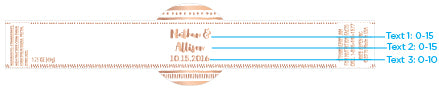 Personalized Strawberry Jam - Copper Foil (Set of 12)