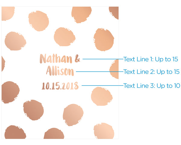 Personalized Lip Balm - Copper Foil (Set of 12)
