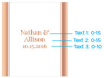 Personalized Lip Balm - Copper Foil (Set of 12)
