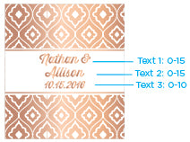 Personalized Lip Balm - Copper Foil (Set of 12)