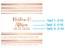 Personalized Lip Balm - Copper Foil (Set of 12)