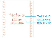 Personalized Lip Balm - Copper Foil (Set of 12)