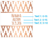 Personalized Lip Balm - Copper Foil (Set of 12)