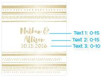 Personalized Lip Balm - Gold Foil (Set of 12)