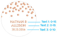 Thumbnail for Personalized Mini Glass Favor Jar - Copper Foil (Set of 12)