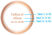 Thumbnail for Personalized Mini Glass Favor Jar - Copper Foil (Set of 12)