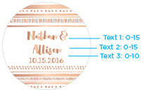 Thumbnail for Personalized Mini Glass Favor Jar - Copper Foil (Set of 12)