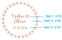 Personalized Mini Glass Favor Jar - Copper Foil (Set of 12)