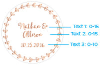 Thumbnail for Personalized Mini Glass Favor Jar - Copper Foil (Set of 12)