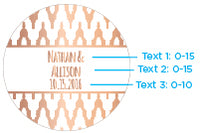 Thumbnail for Personalized Mini Glass Favor Jar - Copper Foil (Set of 12)