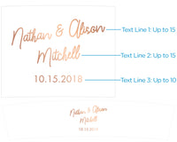 Thumbnail for Personalized Frosted Glass Votive - Copper Foil