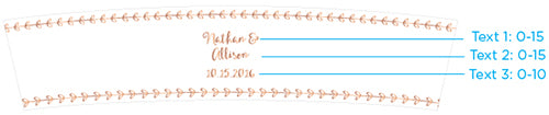Personalized Frosted Glass Votive - Copper Foil