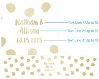 Thumbnail for Personalized Frosted Glass Votive - Gold Foil