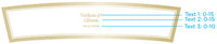 Thumbnail for Personalized Frosted Glass Votive - Gold Foil
