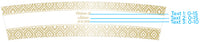 Thumbnail for Personalized Frosted Glass Votive - Gold Foil