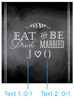Personalized Lip Balm - Eat, Drink & Be Married (Set of 12)