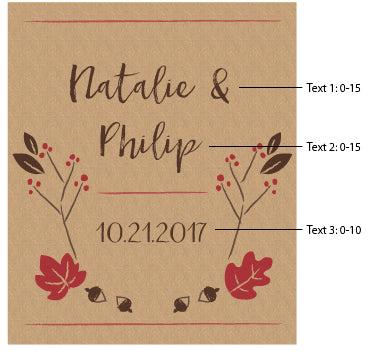 Personalized Wine Bottle Labels - Fall Alternate Image 2, Kate Aspen | Wine Bottle Labels