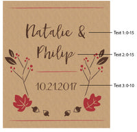 Thumbnail for Personalized Wine Bottle Labels - Fall Alternate Image 2, Kate Aspen | Wine Bottle Labels