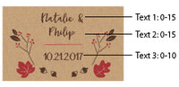 Thumbnail for Personalized Black Matchboxes - Fall (Set of 50)