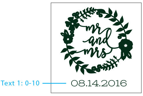 Personalized Glass Coaster - Romantic Garden (Set of 12)