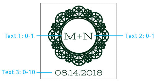 Personalized Glass Coaster - Romantic Garden (Set of 12)