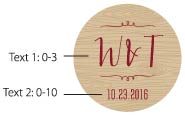 Personalized Gold Round Candy Tin - Vineyard (Set of 12)