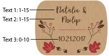 Personalized Gold Bottle Stopper - Fall