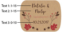 Thumbnail for Personalized Gold Bottle Stopper - Fall
