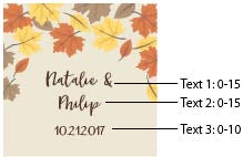 Personalized 8 oz. Glass Mason Jar - Fall Leaves (Set of 12)