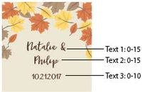 Thumbnail for Personalized 8 oz. Glass Mason Jar - Fall Leaves (Set of 12)