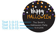 Personalized Silver Round Candy Tin - Halloween (Set of 12)