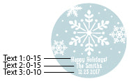 Thumbnail for Personalized Silver Round Candy Tin - Holiday (Set of 12)