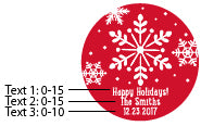 Personalized Silver Round Candy Tin - Holiday (Set of 12)