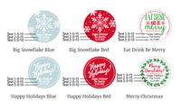 Thumbnail for Personalized Gold Round Candy Tin - Holiday (Set of 12)