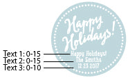 Thumbnail for Personalized Silver Round Candy Tin - Holiday (Set of 12)