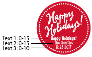 Thumbnail for Personalized Silver Round Candy Tin - Holiday (Set of 12)