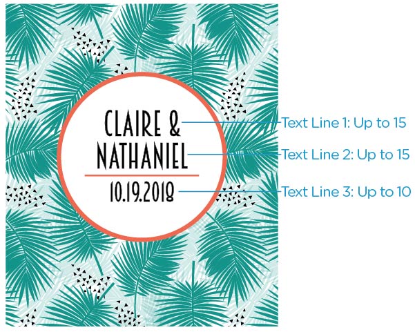 Personalized Wine Bottle Labels - Tropical Chic Alternate Image 2, Kate Aspen | Wine Bottle Labels