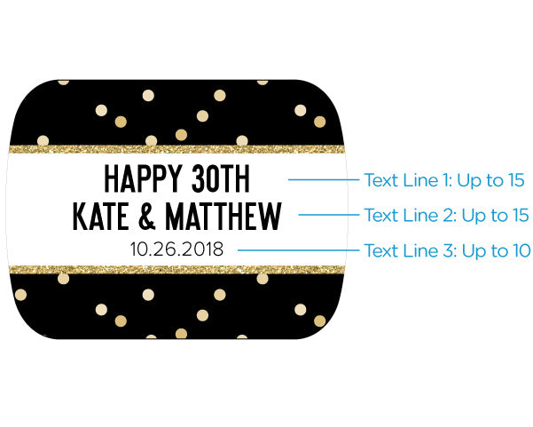 Personalized Gold Bottle Opener - Party Time