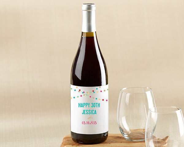 Personalized Wine Bottle Labels - Party Time Alternate Image 2, Kate Aspen | Wine Bottle Labels
