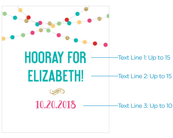 Personalized Wine Bottle Labels - Party Time Alternate Image 3, Kate Aspen | Wine Bottle Labels