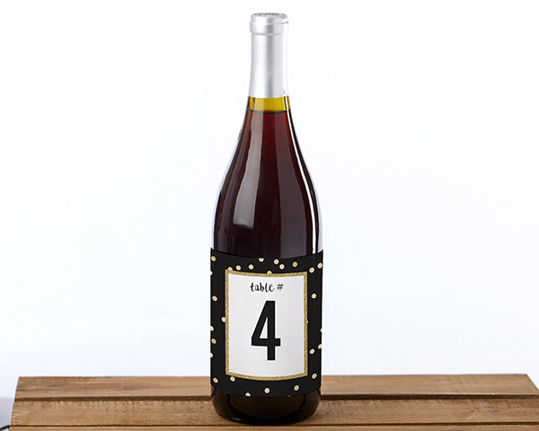 Wine Label Table Numbers - Party Time (1-20)